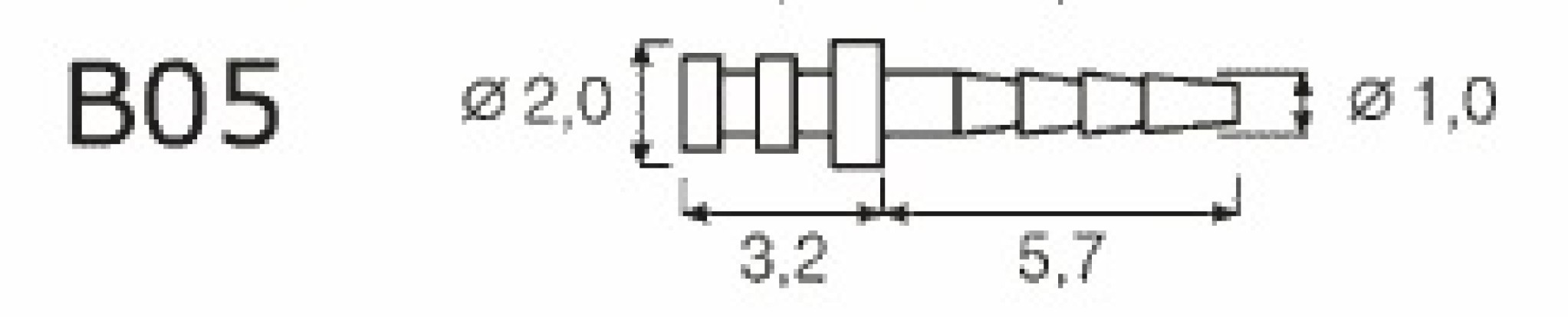 Титановые штифты IKT-B05-V (24шт.)