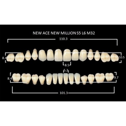 Зубы планка 28 шт MILLION NEW ACE S5/A3.5